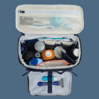 Classic Striped Toiletries Bag