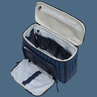 Classic Striped Toiletries Bag