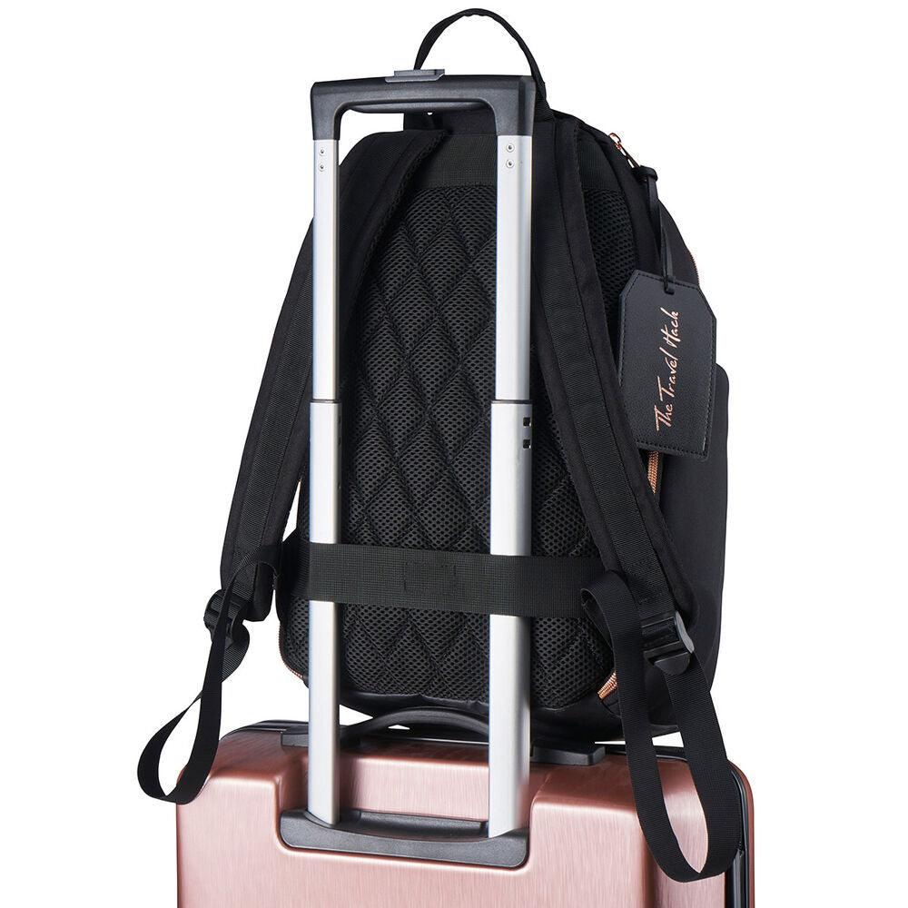 Seville Suitcase and Travel Hack Backpack - Black - Cabin Max